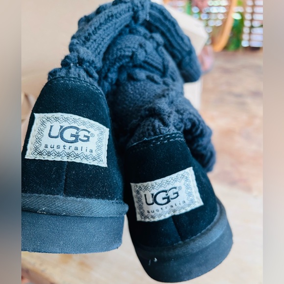 UGG Australia Classic Argyle Knit Boot Size8 USA 6.5 UK 39 EU - Picture 7 of 11